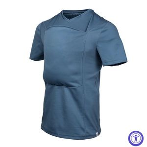 Lalabu babywearing dad shirt in brook